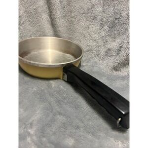 Vintage Club Aluminum Skillet Yellow Enamel Base Fry Pan 7 Inch Stovetop